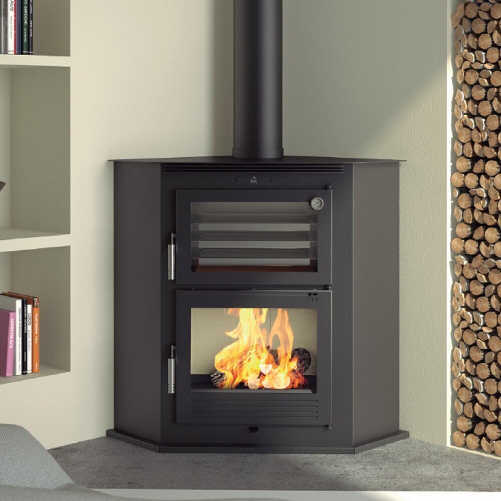 HORNO DE LEÑA MODELO HL-100 R FM  POTENCIA MÁXIMA 12KW