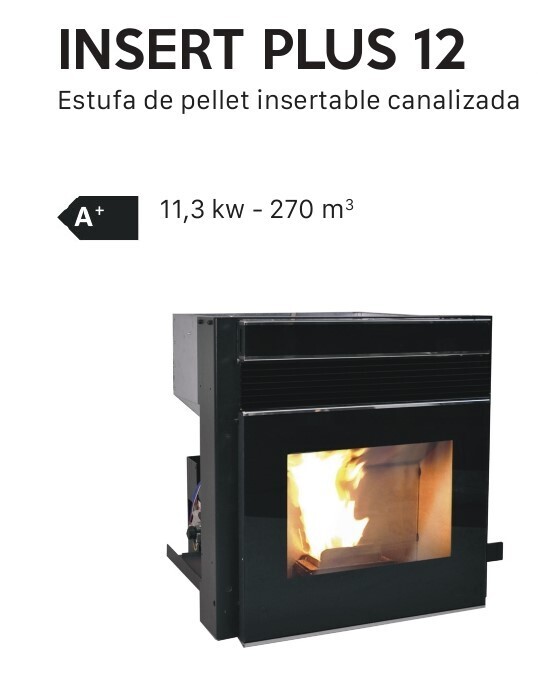 INSERTABLE DE PELLET PLUS 12 CANALIZABLE