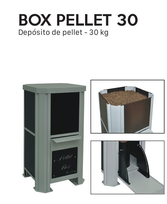 DEPOSITO DE PELLETS  30 KG FABRICALOR