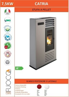 ESTUFA DE PELLET PASILLO CATRIA 7,5 KW
