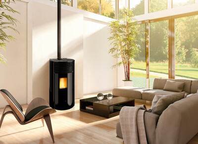 ESTUFA DE PELLET HELEN GLASS 6 KW