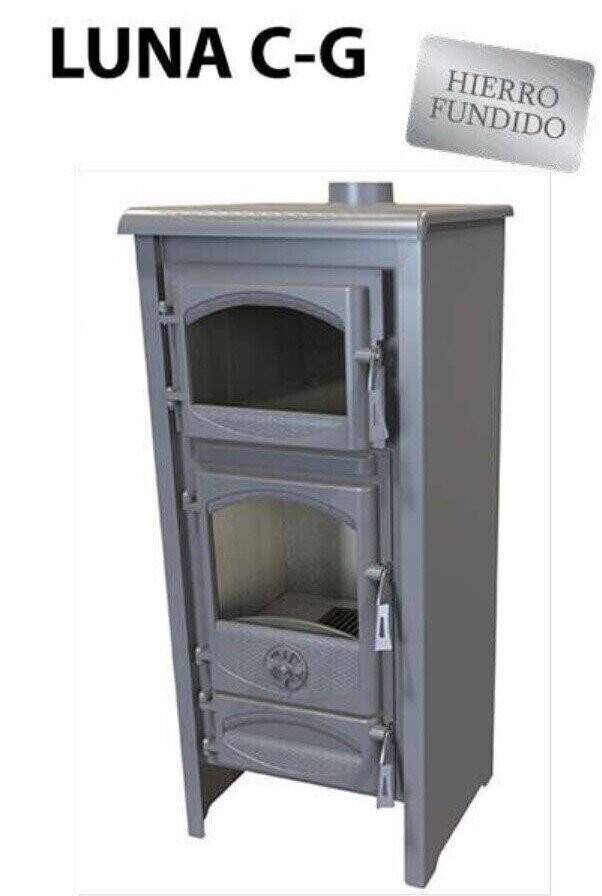 ESTUFA DE LEÑA MODELO LUNA C-G 6,5 KW EIDER