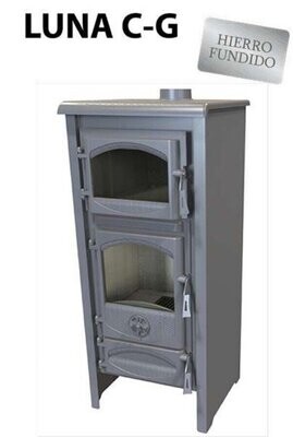 ESTUFA DE LEÑA MODELO LUNA C-G 6,5 KW EIDER