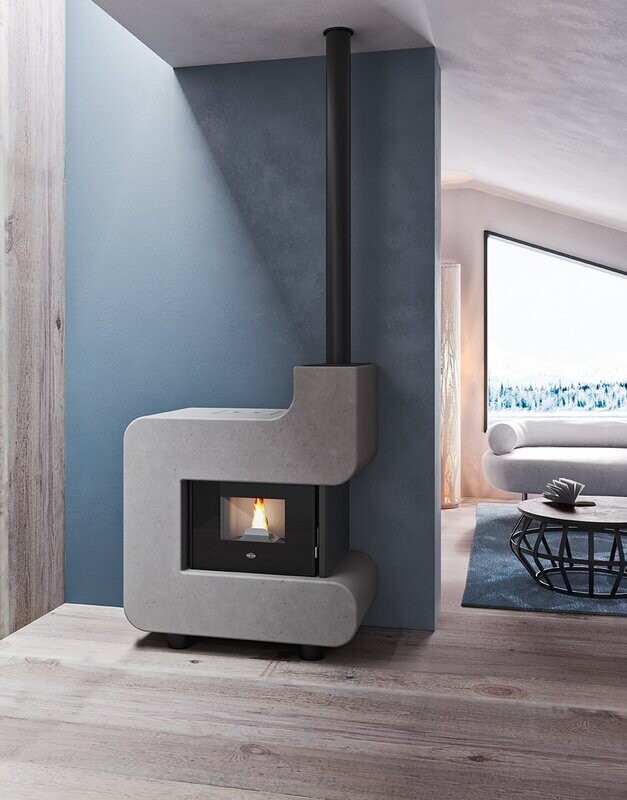 Estufa de pellets tiziano 7,5 kw