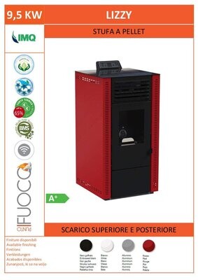 ESTUFA  LIZZY POLICOMBUSTIBLE HUESO Y PELLET 9,5 KW