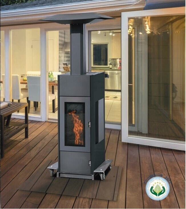 ESTUFA DE PELLET EXTERIOR  PATIO 16 SIN ELECTRICIDAD FABRILOR