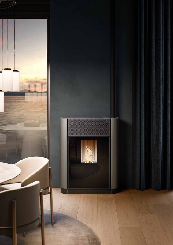 Estufa de pellets slim 9 kw