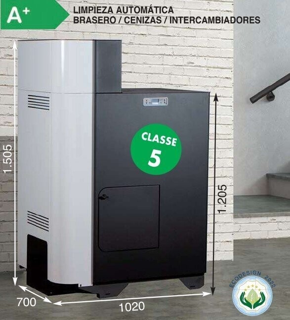 CALDERA DE PELLETS OSLO ONMIA 27 KW CON ACS INSTANTANEA / SOLAR FABRILOR