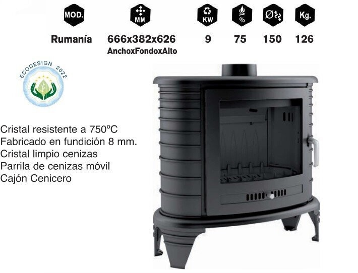 ESTUFA DE LEÑA RUMANIA KW