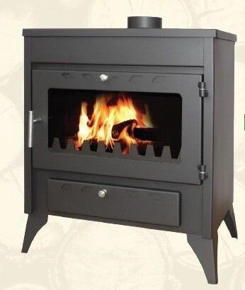 ESTUFA DE LEÑAM CAPRI 17 KW EN ACERO EIDER