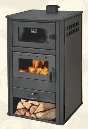 ESTUFA DE LEÑA CON HORNO DE GRANDES DIMENSIONES DE 18 KW EIDER