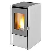 ESTUFA DE PELLETS DE TAMAÑO REDUCIDO DE 6KW BLANCO MODELO 6