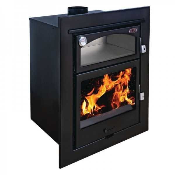 INSERTABLE DE LEÑA INSERT ASTON  CON HORNO 13,1 KW EIDER