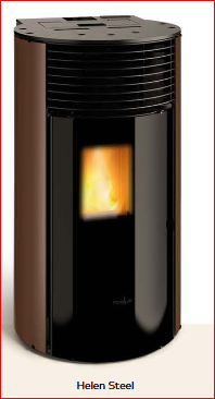 ESTUFA DE PELLET HELEN STEEL 6 KW FERLUX