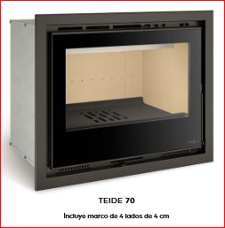 Insert de leña Teide 70 Insert de leña Teide 70