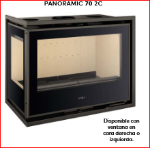 INSERTABLE DE LEÑA PANORAMIC 70 2C FERLUX