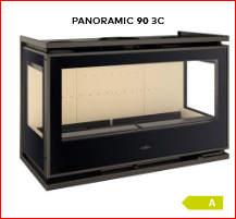 Insert de leña panoramic 90 3c potencia 13,1 kw