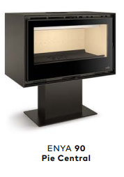 INSERTABLE DE LEÑA ENYA 90 PIE CENTRAL FERLUX