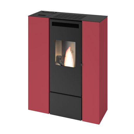 ESTUFA DE PELLET PASILLO  PIA  UP  SLIM 11 KW PUNTO FUOCO CANALIZABLE SALIDA HUMOS SUPERIOR