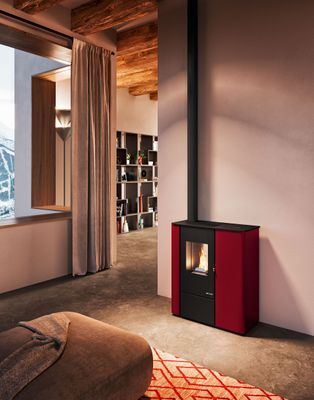 ESTUFA PELLETS SLIM VALE 8kW  EVA CALOR ESTUFA PELLETS SLIM VALE 8kW  EVA CALOR