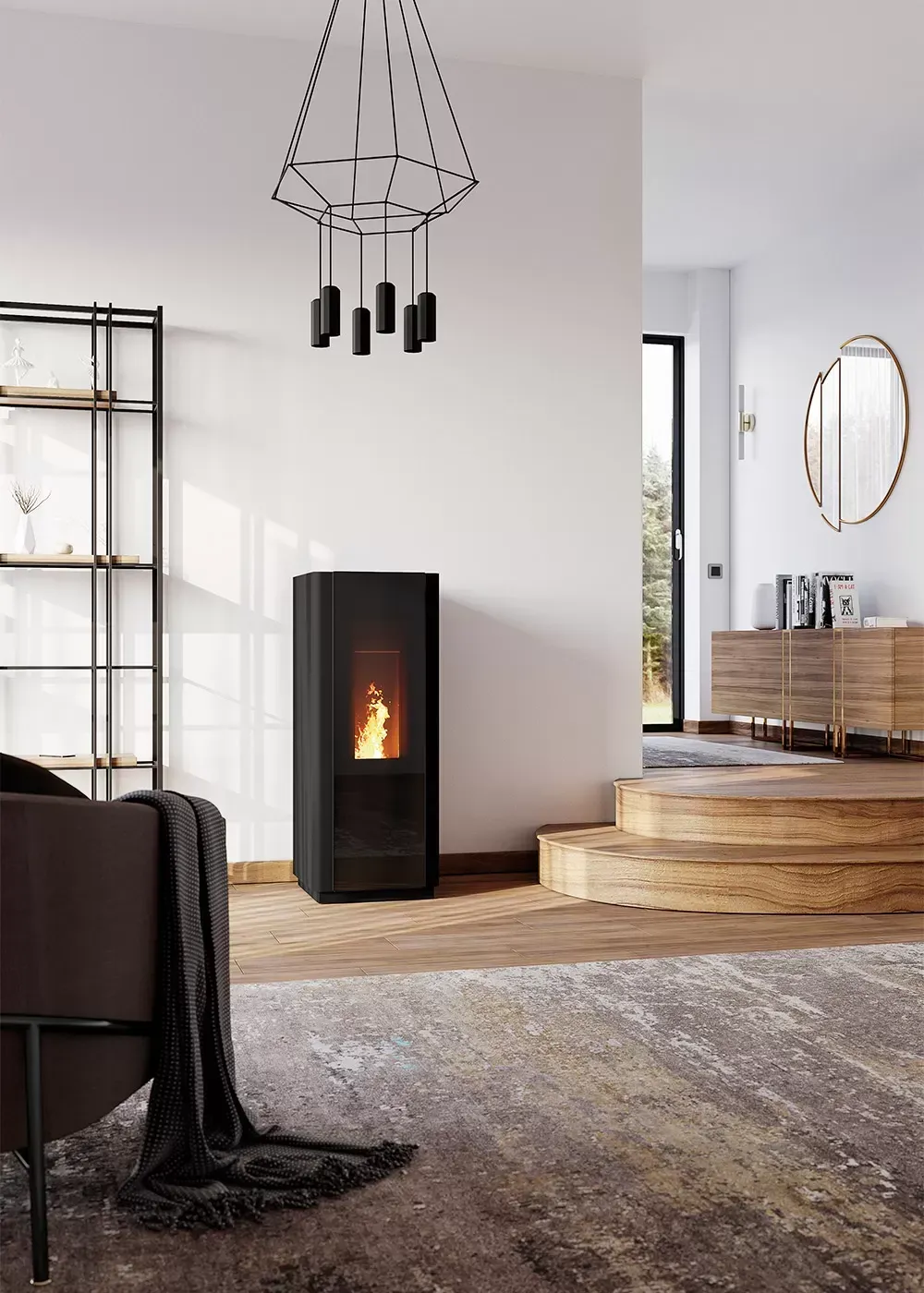 Estufa de pellets Qv9     9,3 KW