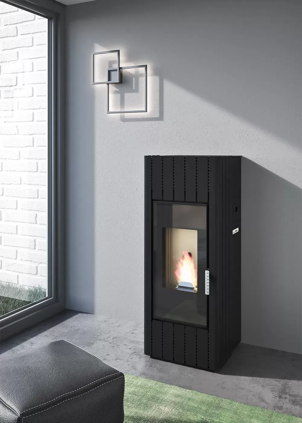 Estufa de pellet  CN9 Potencia 8,3 kw