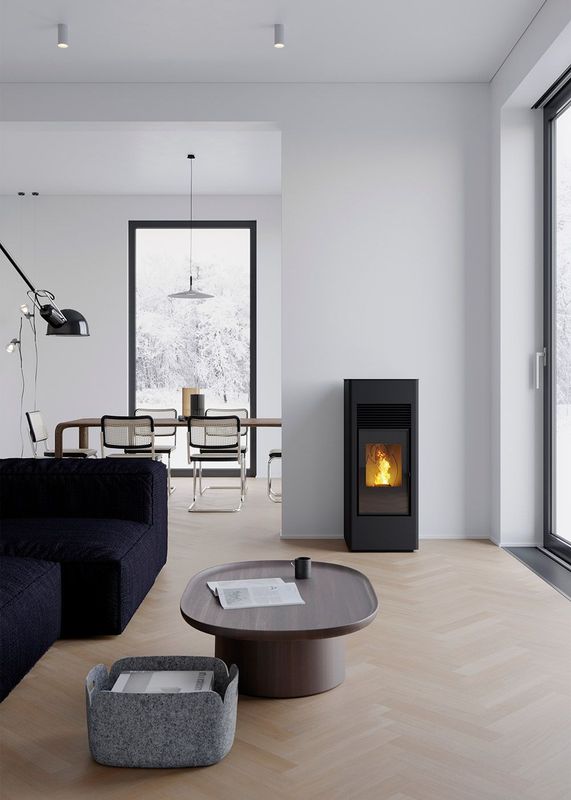 Estufa de pellets QMC 15 potencia 15,4 kw