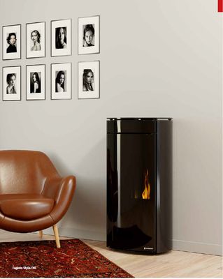 Estufa de pellets fagiolo plus style 6kw,9kw,12kw