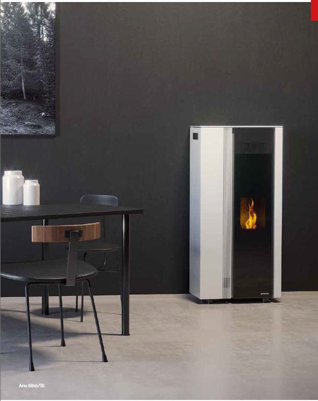 Estufa de pellets ario 6kw,9kw,12kw