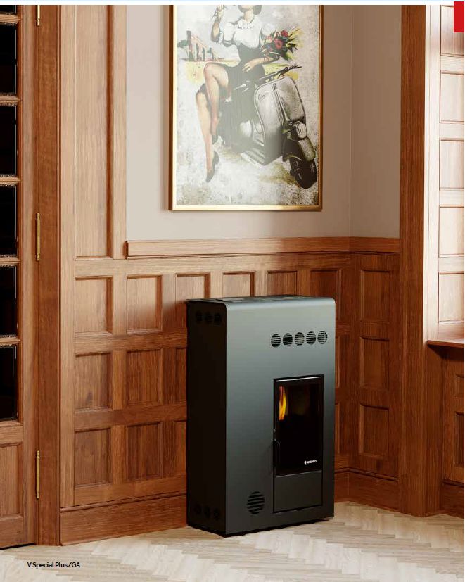 Estufa de pellets v special plus 8 kw