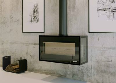 Estufa de pellets inux 65 free 3 f colgante 7,5KW ,8,0 kw 9,9 kw