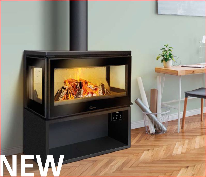 Estufa de leña paris 700 clid mural