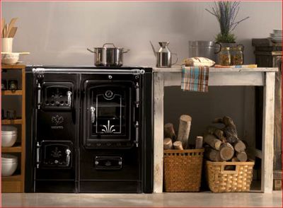 Cocina de leña lis 7 sv de obra vitroceramica Cocina de leña lis 7 sv de obra vitroceramica