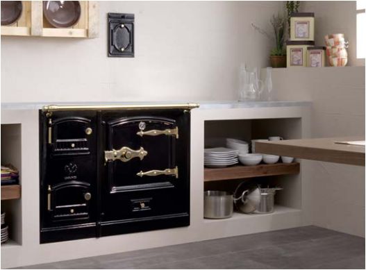 cocina calefactora de leña rustica 8 e de obra