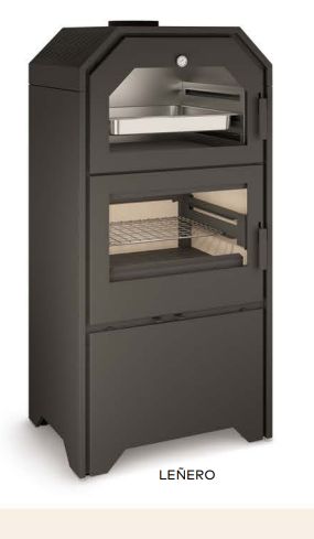 Chimenea de leña forno 60 leñero 18,6 kw