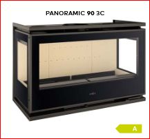 Insert de leña panoramic 90 3c potencia 13,1 kw