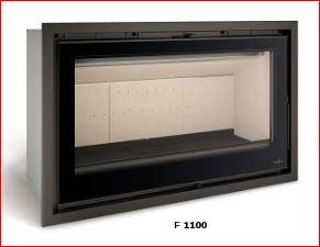 Insert de leña f 1100  potencia 16,5 kw
