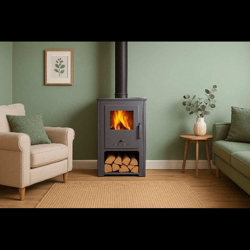 Estufa de leña samira  8,16 kw