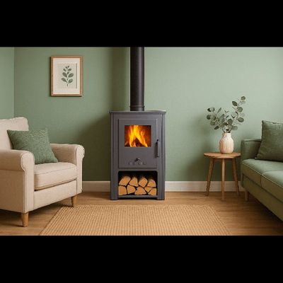 Estufa de leña samira  8,16 kw