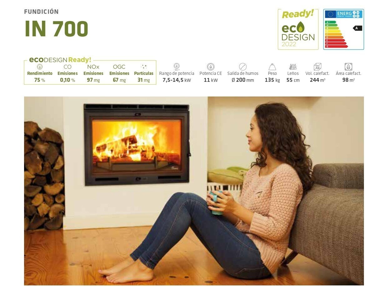 Insert de leña  700   11 KW