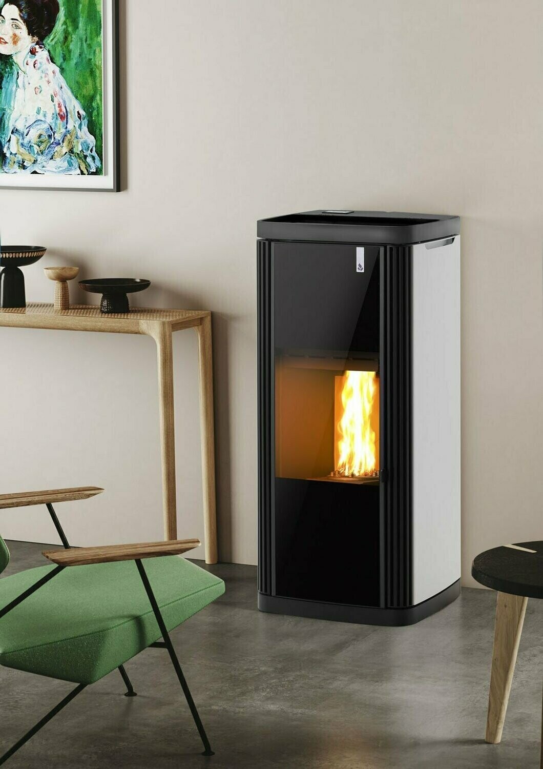 ESTUFADE POLICOMBUSTIBLE VERT   15 KW GIROLAMI