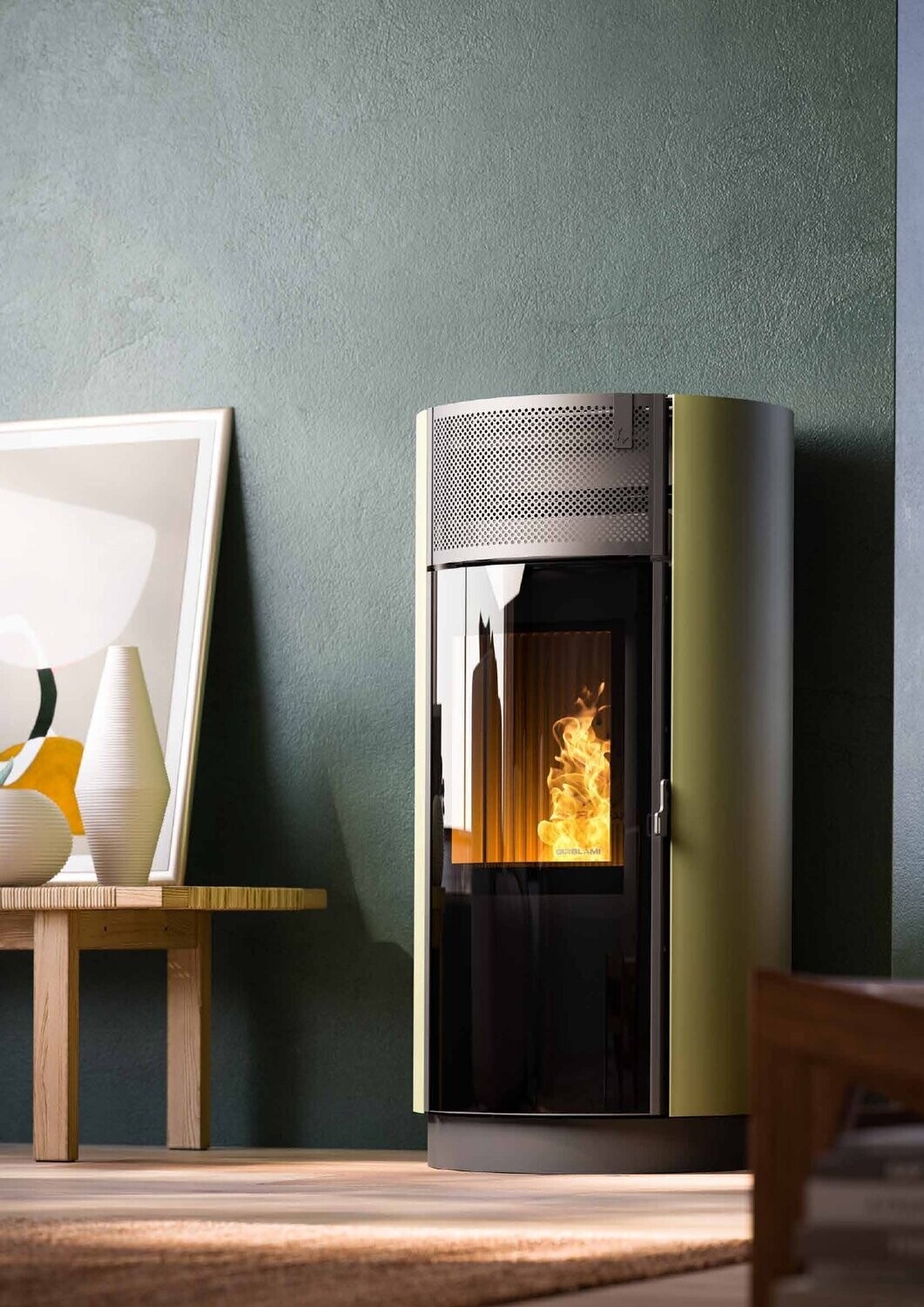 Estufa policombustible round 12 kw