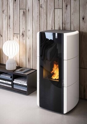 Estufa policombustible curvy 15 kw GIROLAMI