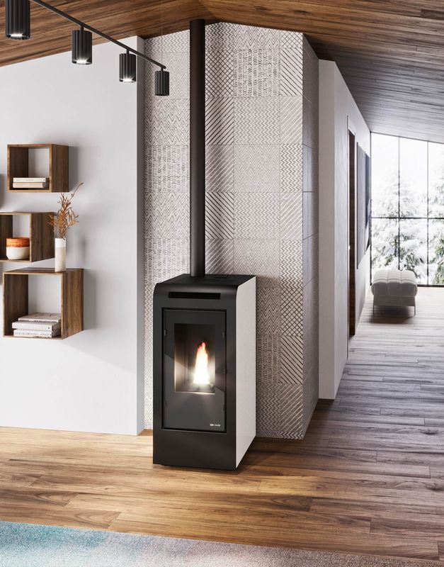 Estufa de pellets  Rosa  11 kw Eva calor