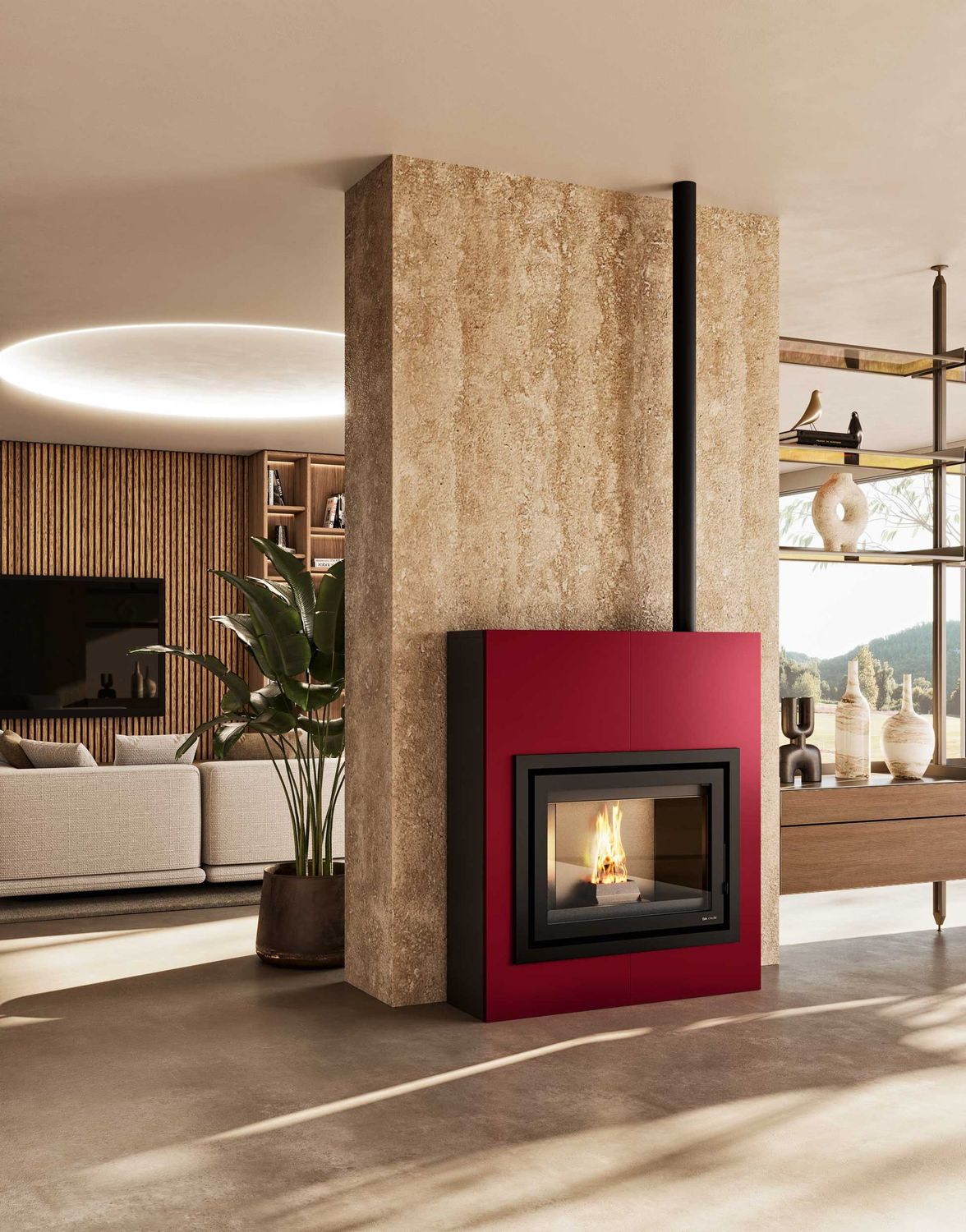 Estufa de pellet slim MIRKO Evacalor 9kw