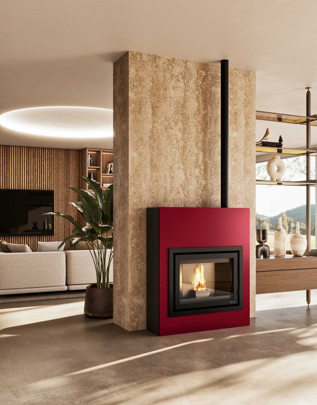 Estufa de pellet slim MIRKO Evacalor 9kw