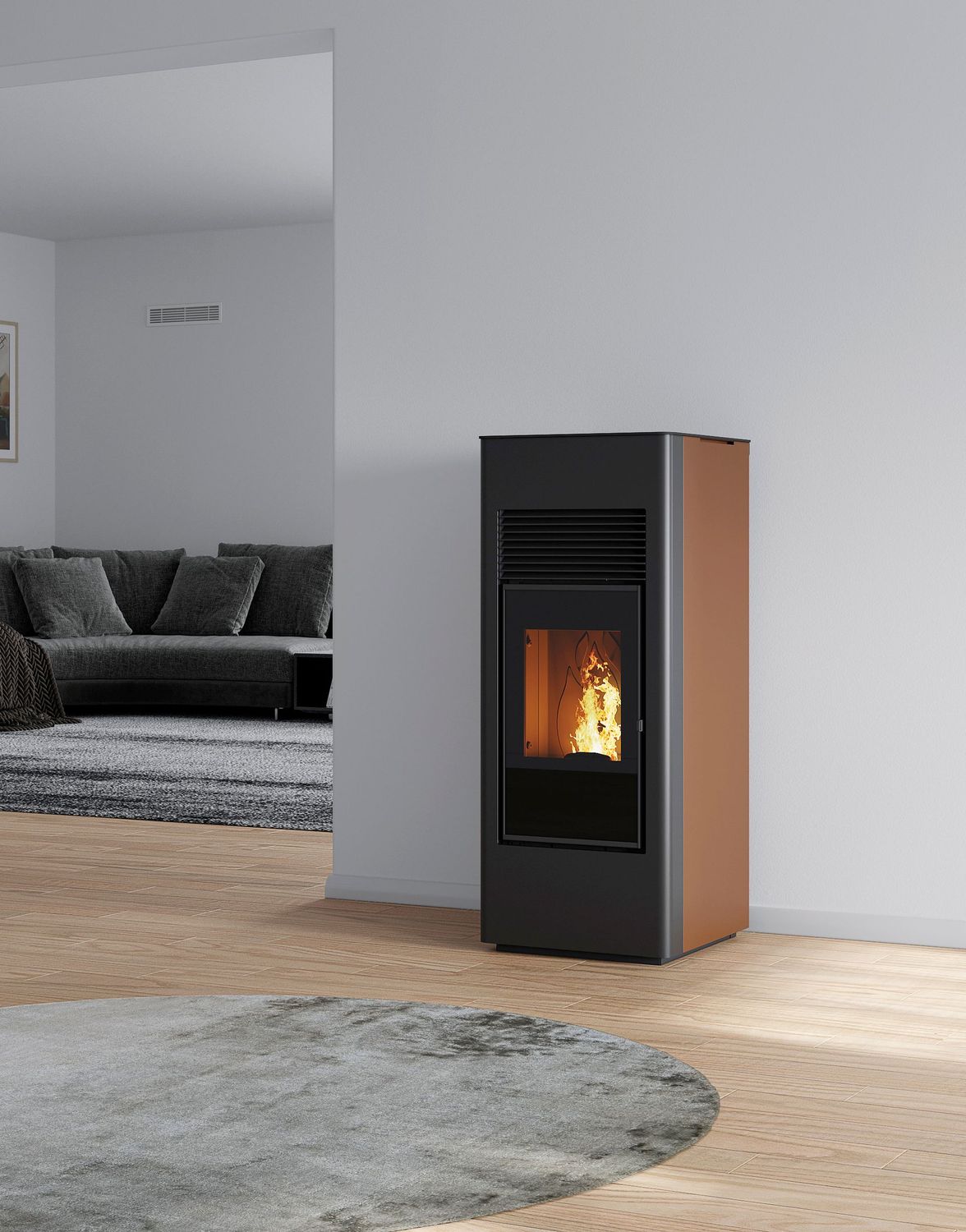 Estufa de pellet DORIA Evacalor 15,4kw Estufa de pellet DORIA Evacalor 15,4kw