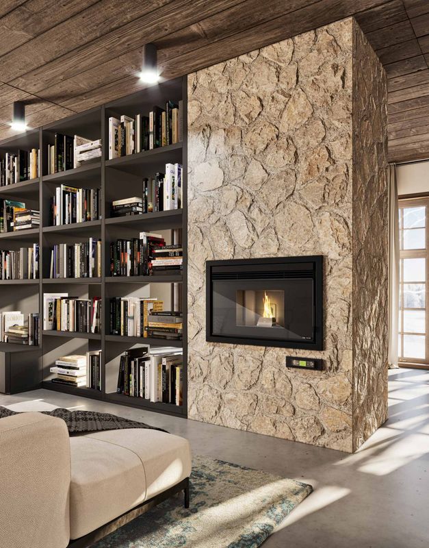 New Estufa de pellets TOMASSO CANALIZZATO 9,5 kw Evacalor