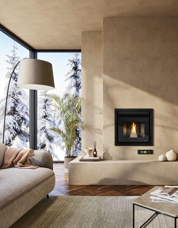 New Estufa de pellets FRANCO CANALIZZATO 8,5 kw Evacalor