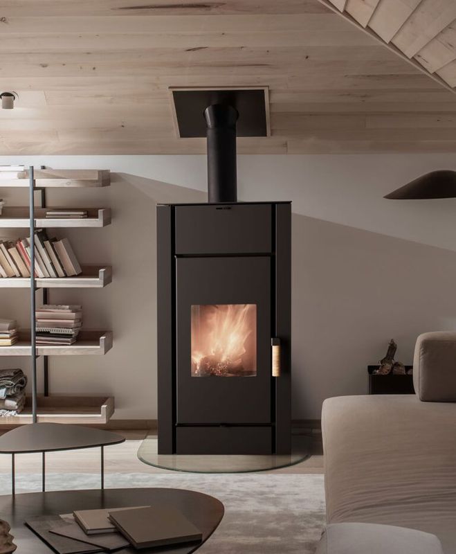 Estufa de leña MAYA 12,8 KW KALOR